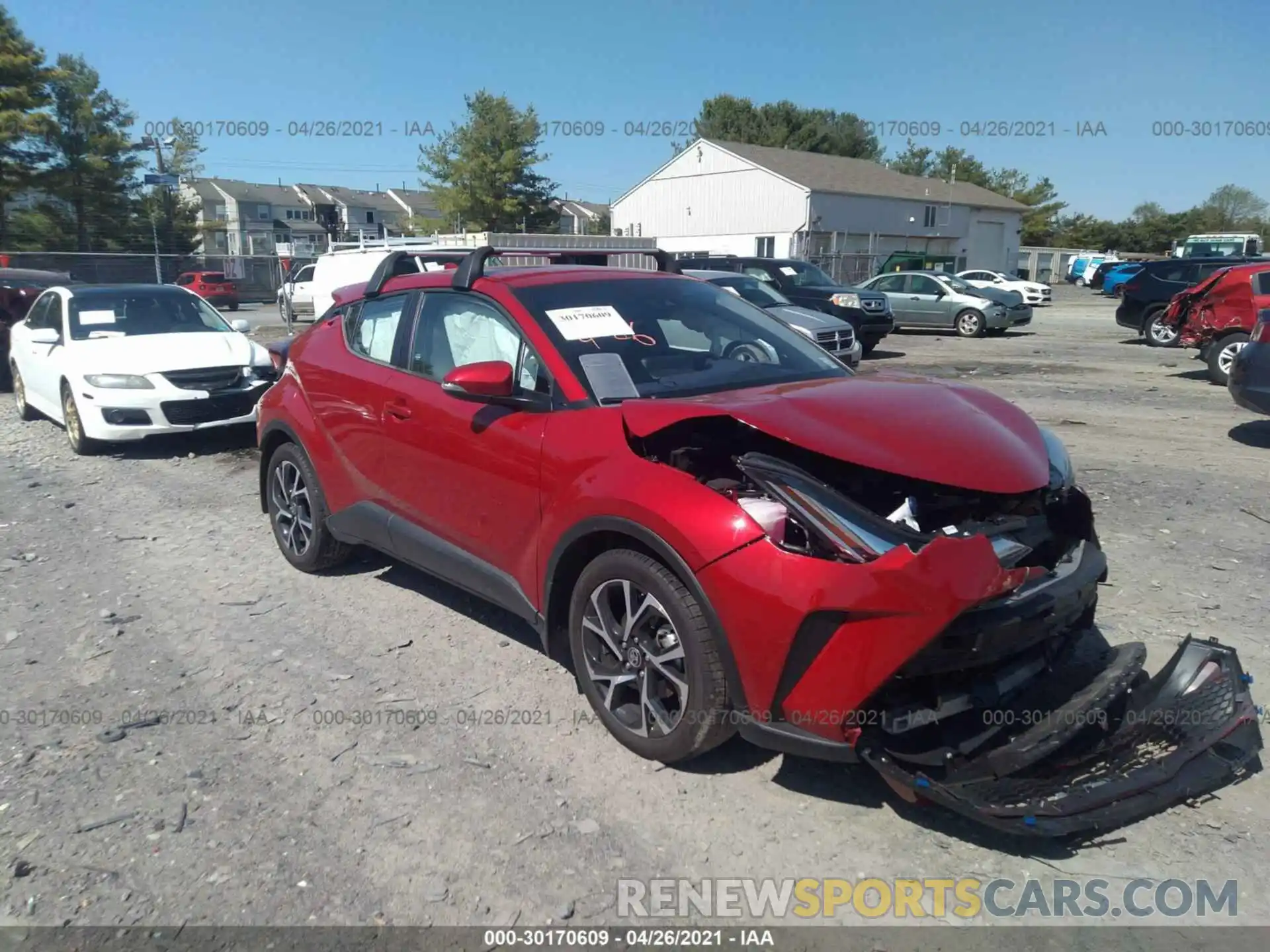 1 Photograph of a damaged car NMTKHMBX5LR113204 TOYOTA C-HR 2020