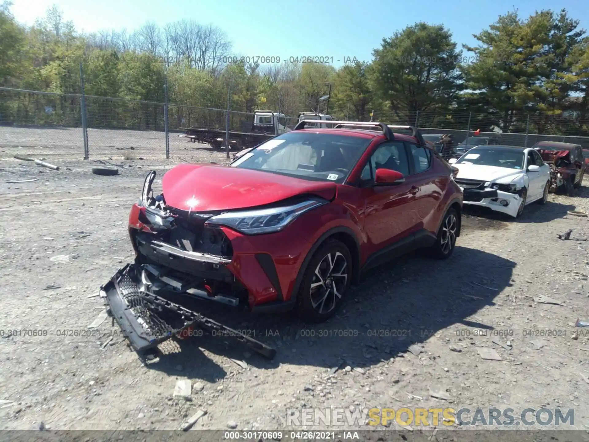 2 Photograph of a damaged car NMTKHMBX5LR113204 TOYOTA C-HR 2020