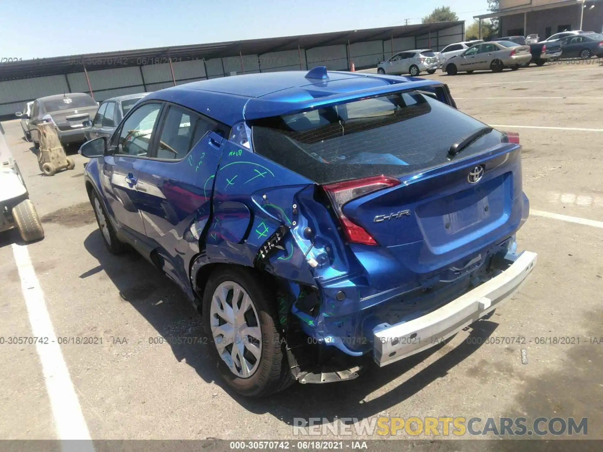 3 Photograph of a damaged car NMTKHMBX6LR104186 TOYOTA C-HR 2020