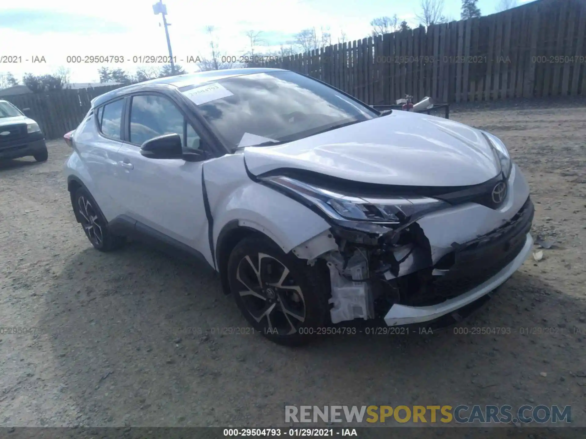 1 Photograph of a damaged car NMTKHMBX6LR105208 TOYOTA C-HR 2020