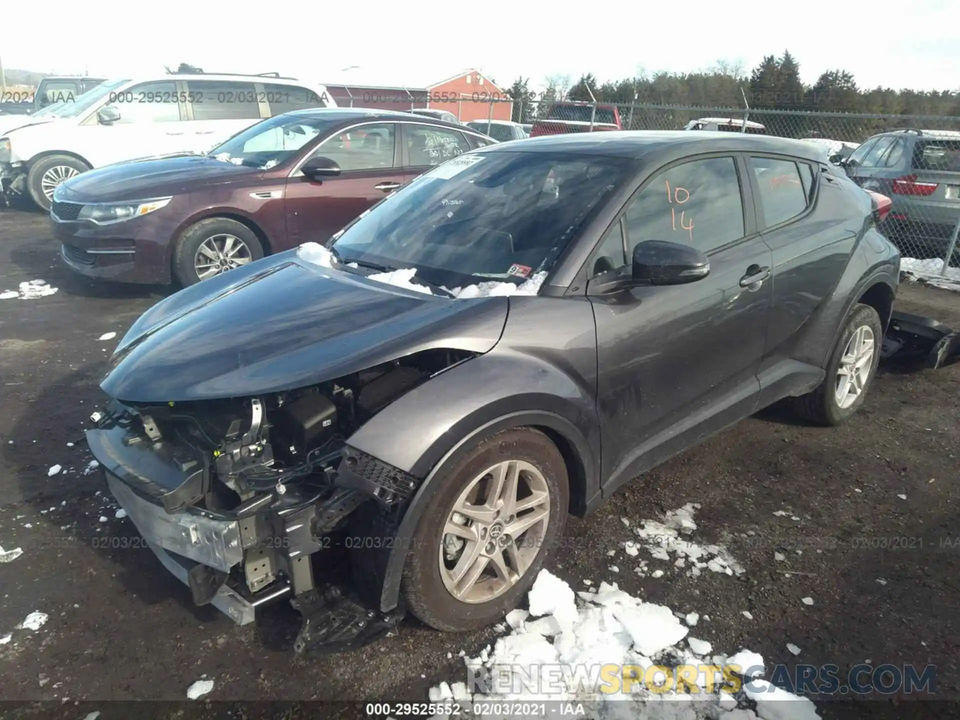 2 Фотография поврежденного автомобиля NMTKHMBX6LR114653 TOYOTA C-HR 2020