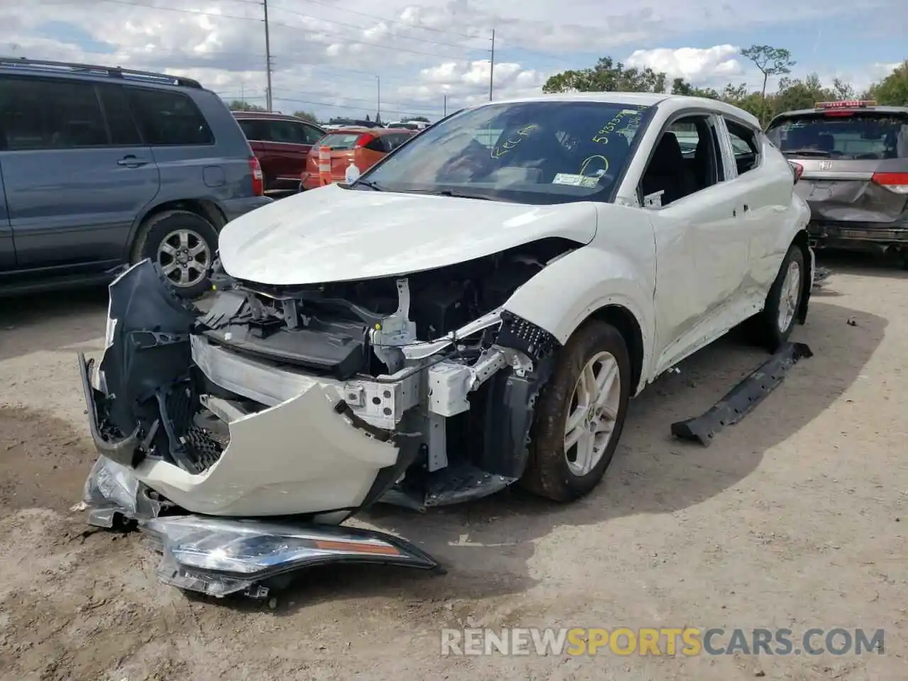 2 Photograph of a damaged car NMTKHMBX7LR111177 TOYOTA C-HR 2020