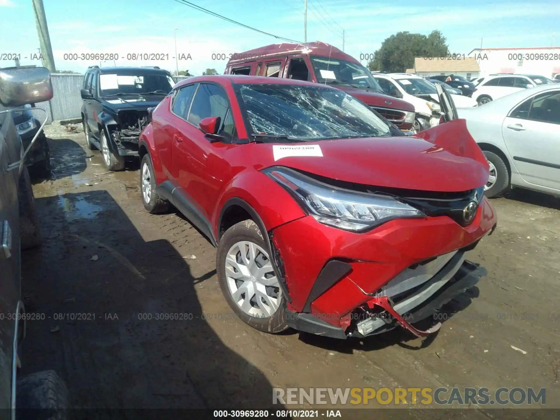 1 Photograph of a damaged car NMTKHMBX7LR115391 TOYOTA C-HR 2020