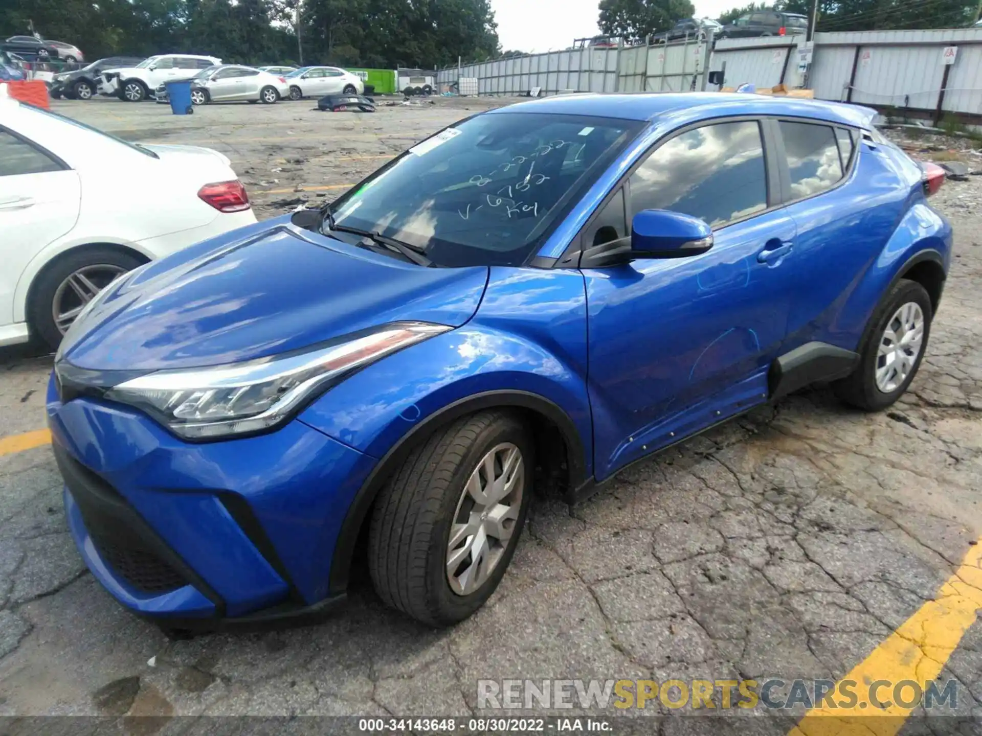 2 Photograph of a damaged car NMTKHMBX7LR116752 TOYOTA C-HR 2020