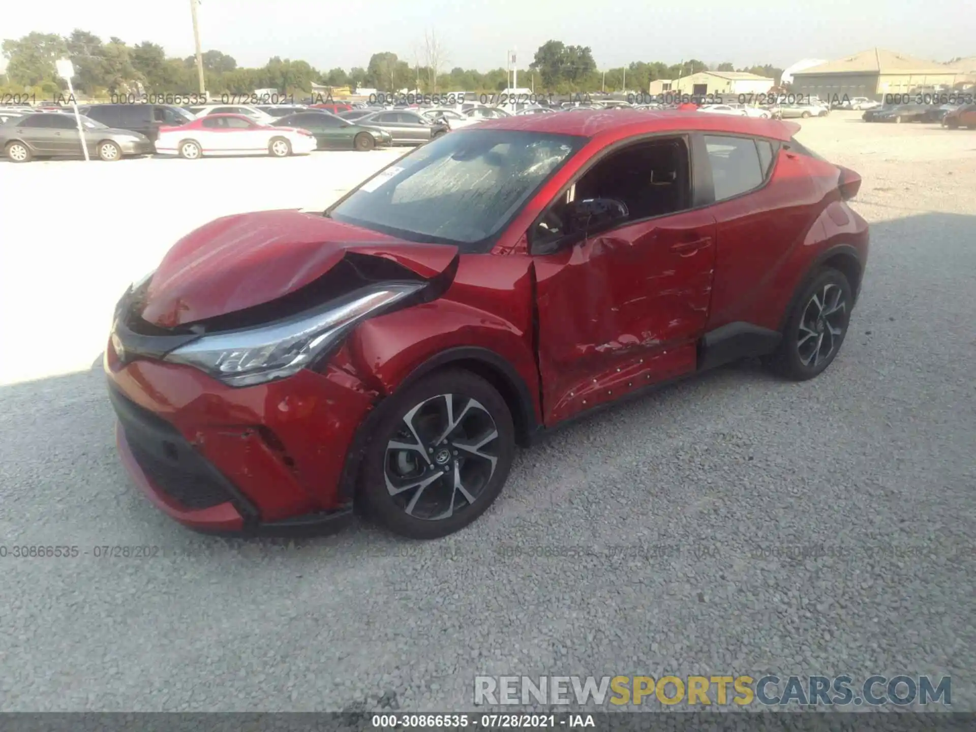 2 Photograph of a damaged car NMTKHMBX7LR117710 TOYOTA C-HR 2020