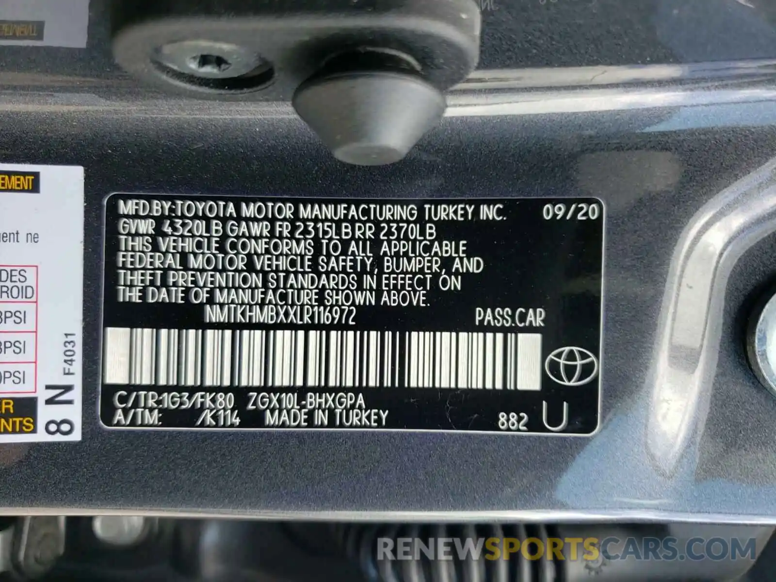 10 Фотография поврежденного автомобиля NMTKHMBXXLR116972 TOYOTA C-HR 2020