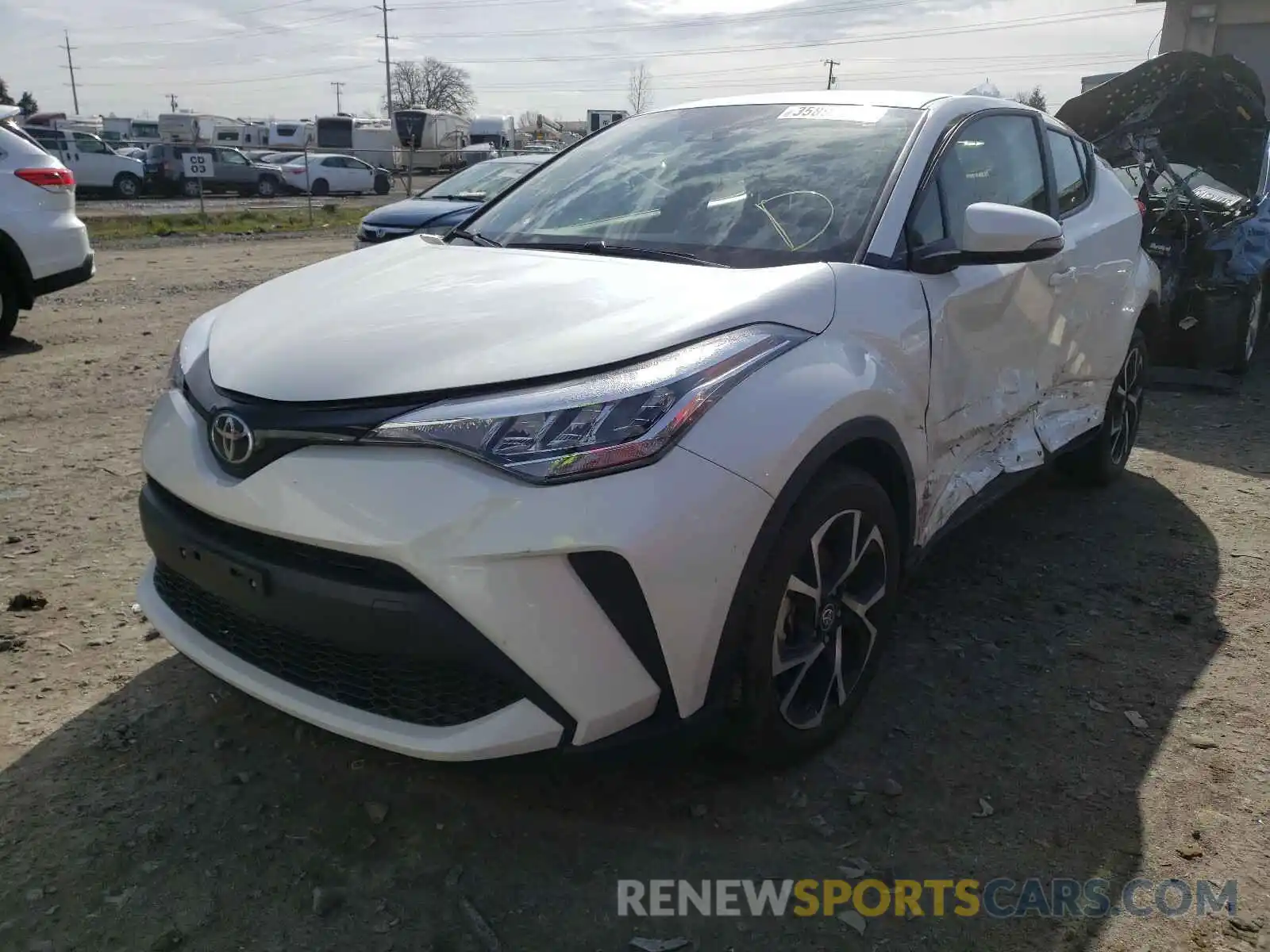 2 Photograph of a damaged car JTNKHMBX0M1096095 TOYOTA C-HR 2021