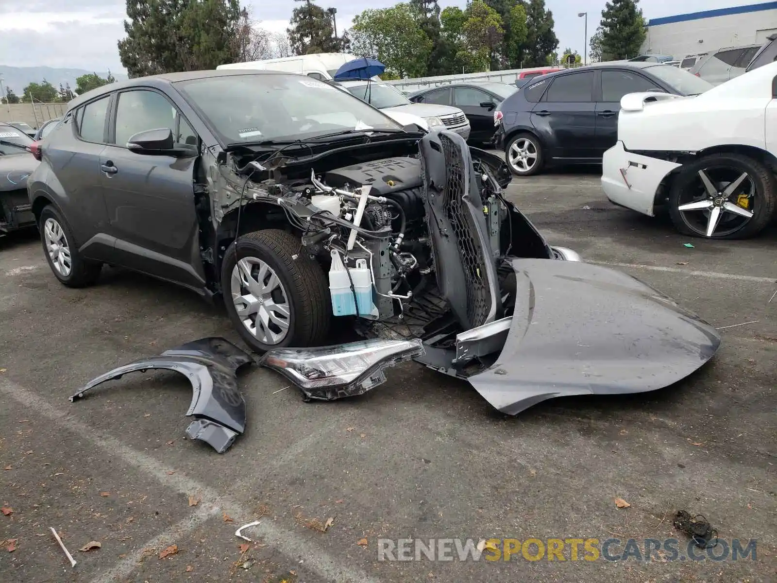 1 Photograph of a damaged car JTNKHMBX0M1096159 TOYOTA C-HR 2021