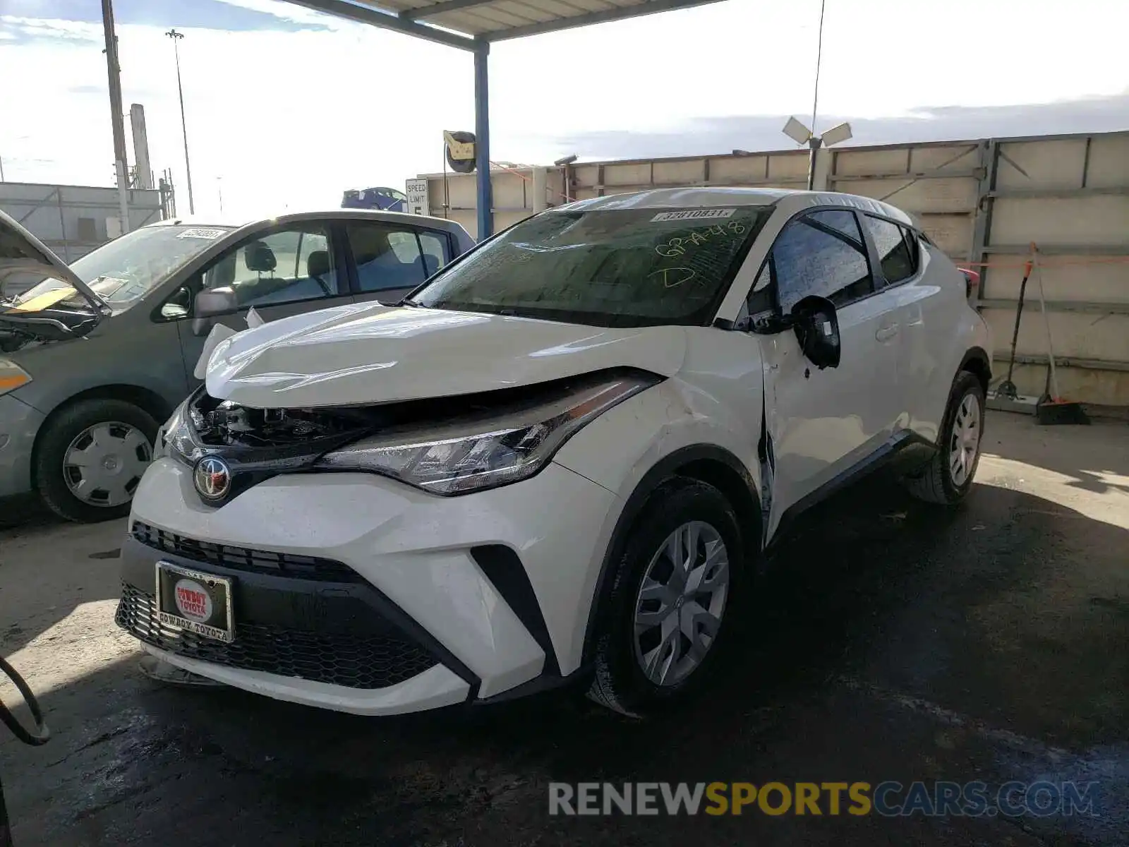 2 Photograph of a damaged car JTNKHMBX0M1098025 TOYOTA C-HR 2021