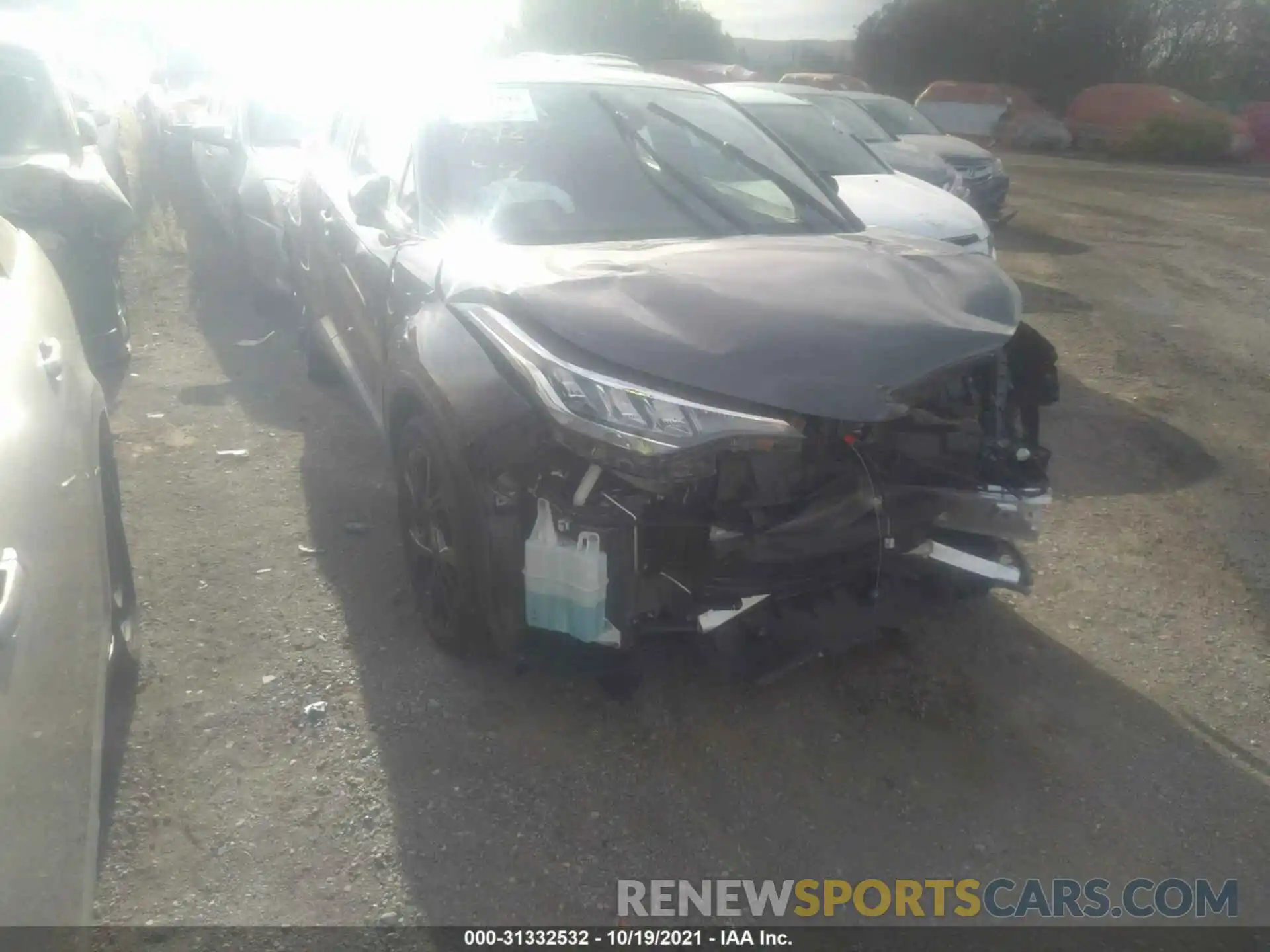 1 Photograph of a damaged car JTNKHMBX0M1099854 TOYOTA C-HR 2021