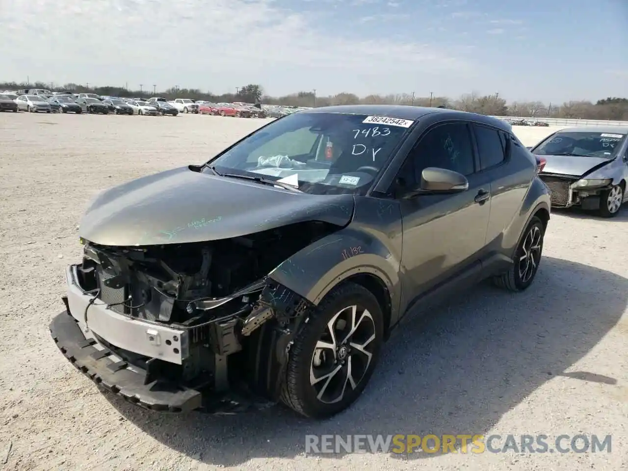 2 Photograph of a damaged car JTNKHMBX0M1101313 TOYOTA C-HR 2021