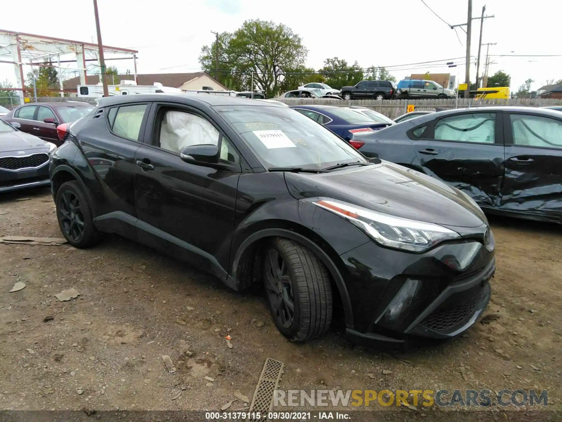 1 Photograph of a damaged car JTNKHMBX0M1103336 TOYOTA C-HR 2021