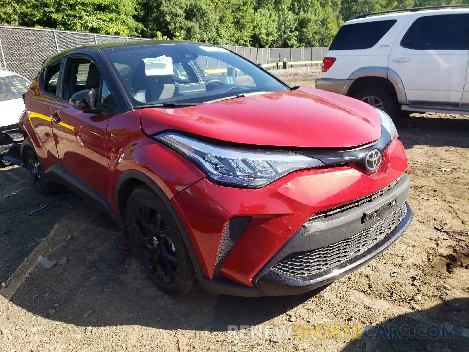 1 Photograph of a damaged car JTNKHMBX0M1105491 TOYOTA C-HR 2021