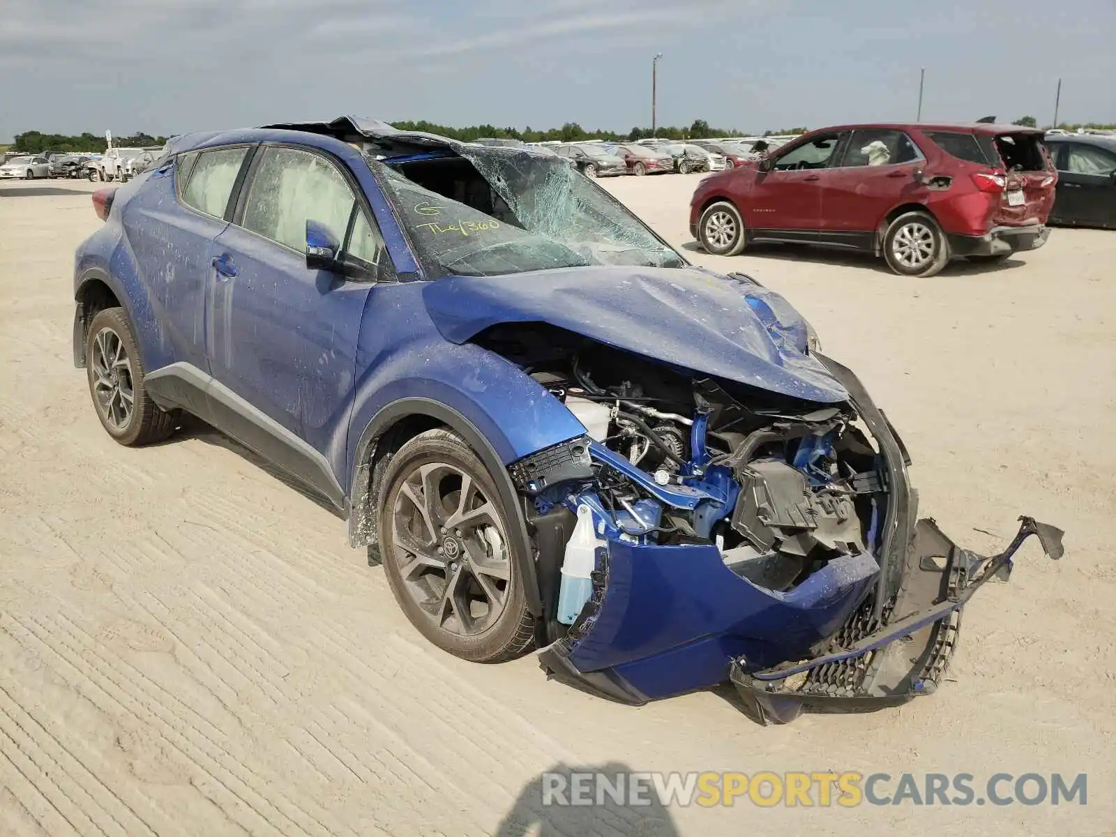 1 Photograph of a damaged car JTNKHMBX0M1110156 TOYOTA C-HR 2021