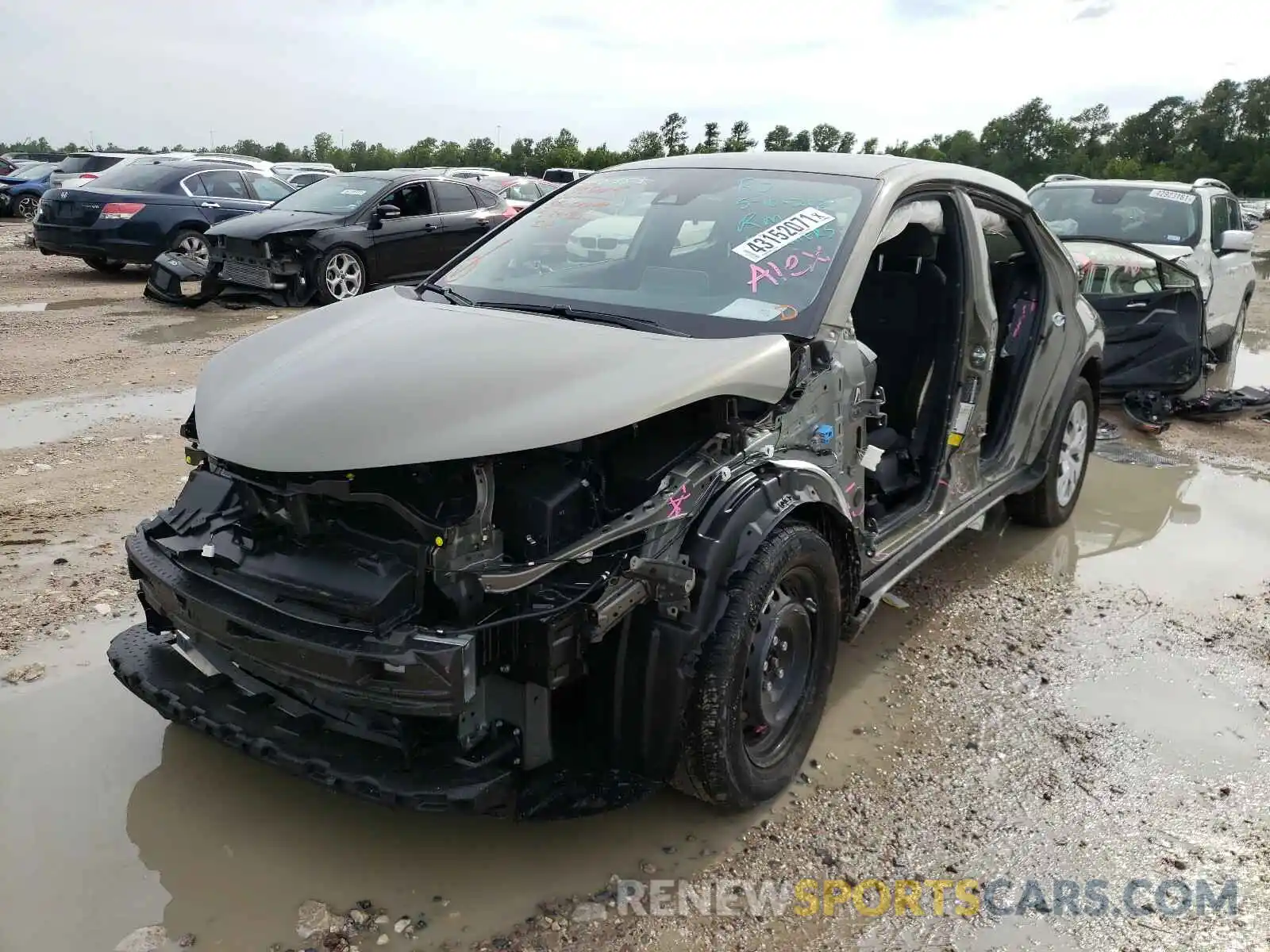 2 Photograph of a damaged car JTNKHMBX0M1114613 TOYOTA C-HR 2021