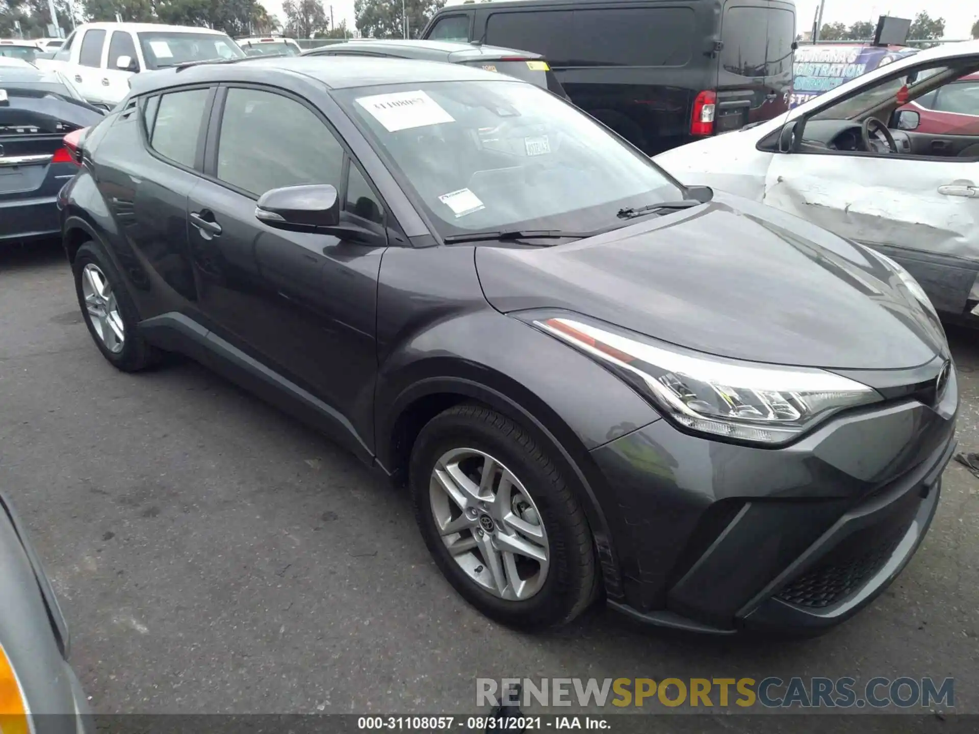 1 Photograph of a damaged car JTNKHMBX0M1122890 TOYOTA C-HR 2021