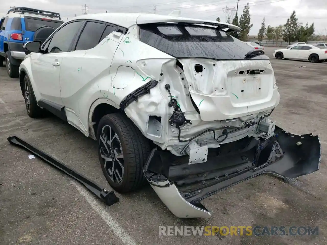 3 Photograph of a damaged car JTNKHMBX0M1125711 TOYOTA C-HR 2021