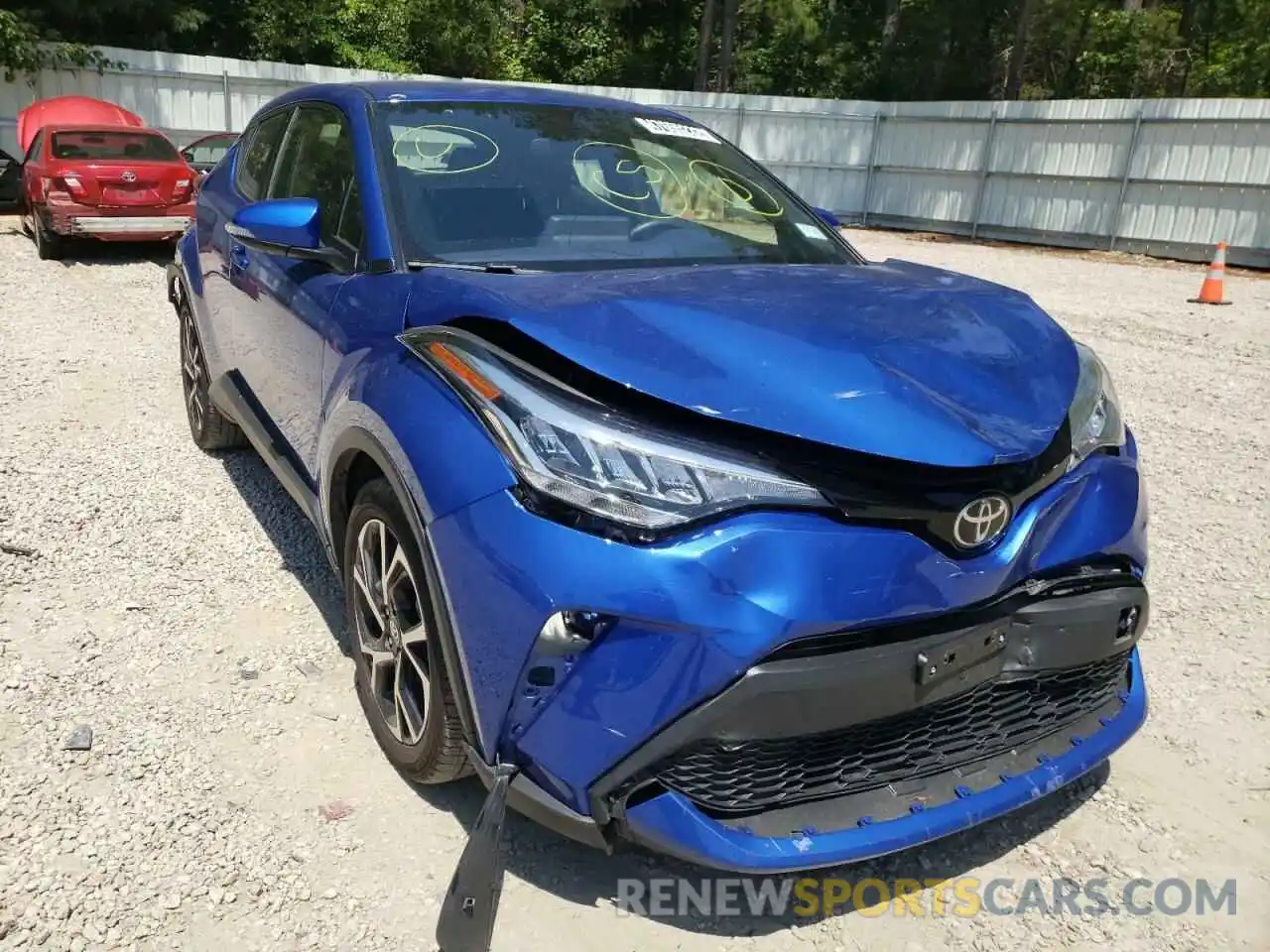 1 Photograph of a damaged car JTNKHMBX1M1102549 TOYOTA C-HR 2021