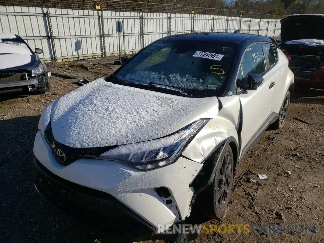 2 Photograph of a damaged car JTNKHMBX1M1104897 TOYOTA C-HR 2021