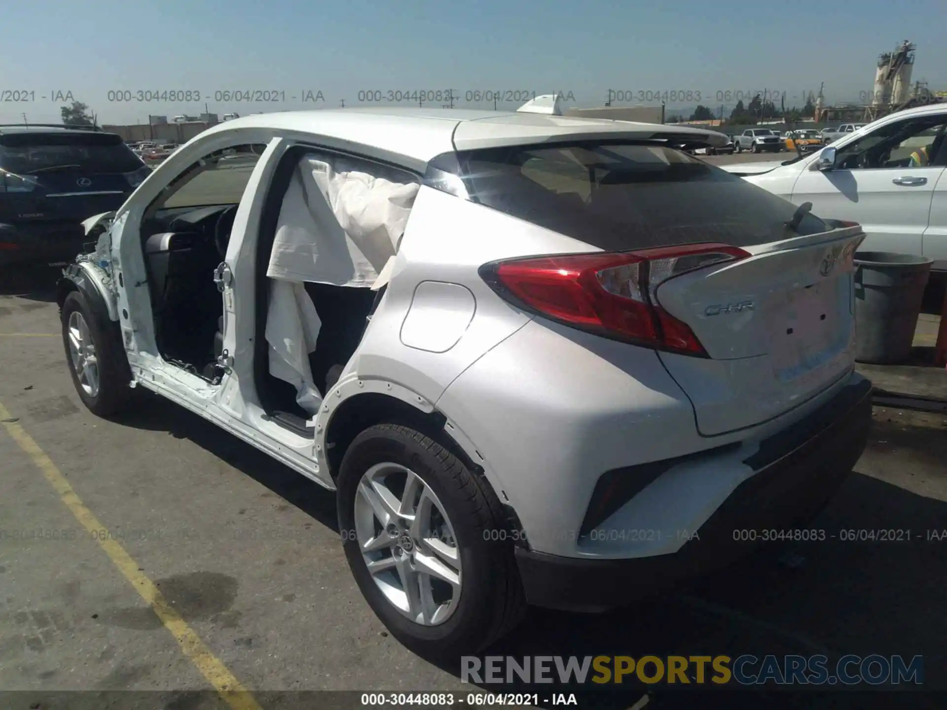 3 Photograph of a damaged car JTNKHMBX1M1111218 TOYOTA C-HR 2021