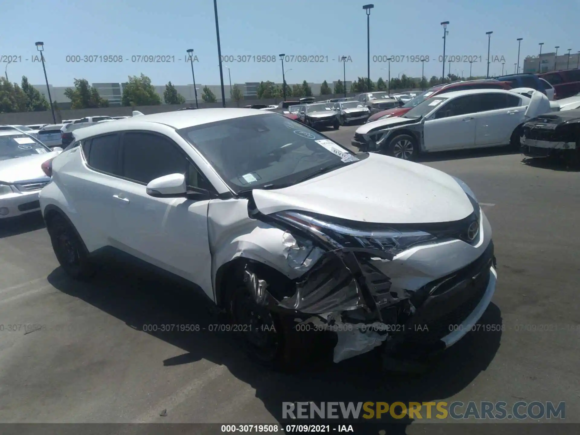 1 Photograph of a damaged car JTNKHMBX1M1112644 TOYOTA C-HR 2021