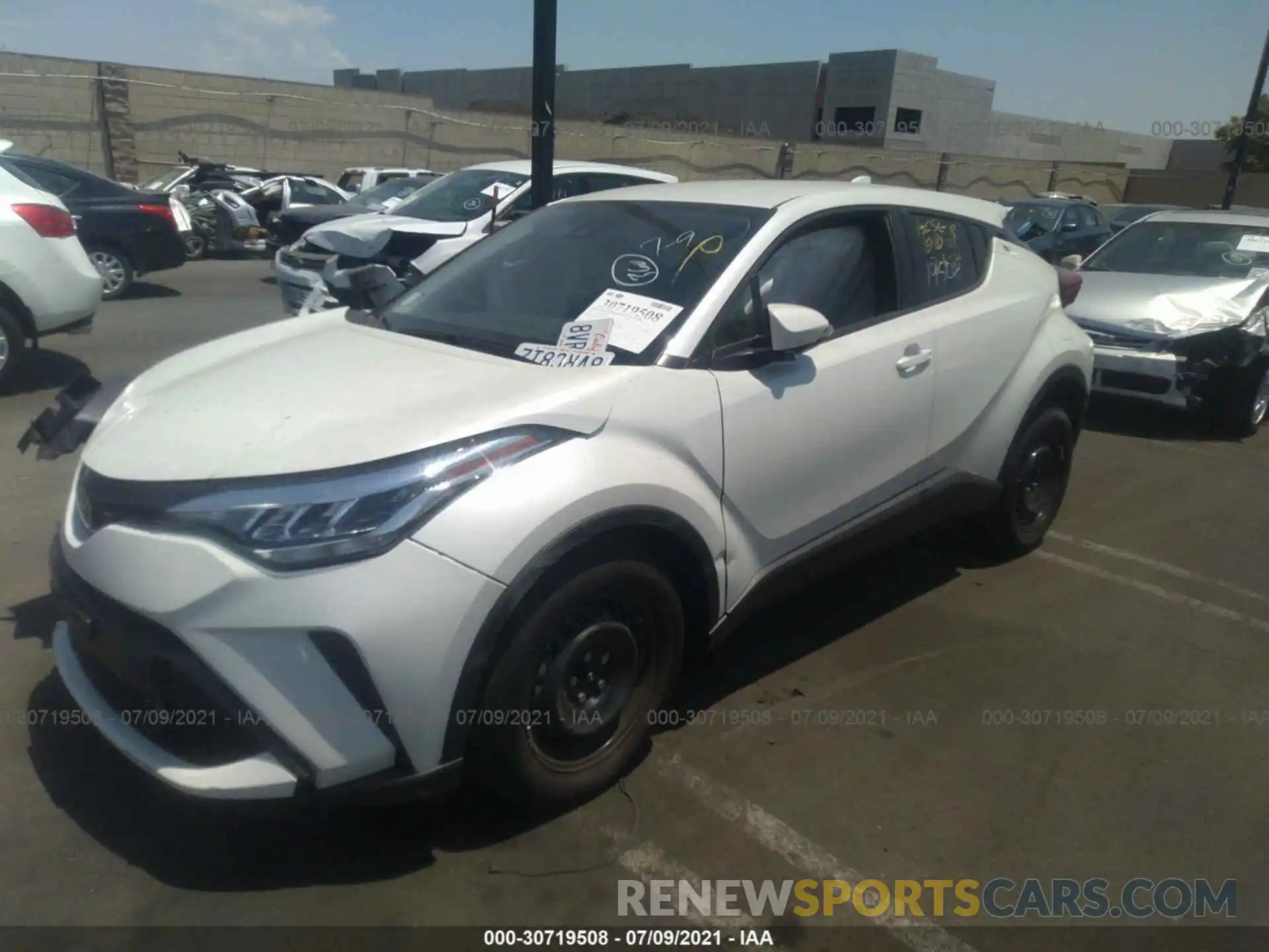 2 Photograph of a damaged car JTNKHMBX1M1112644 TOYOTA C-HR 2021