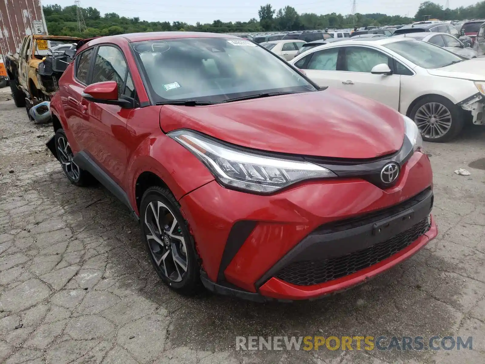 1 Photograph of a damaged car JTNKHMBX1M1114376 TOYOTA C-HR 2021