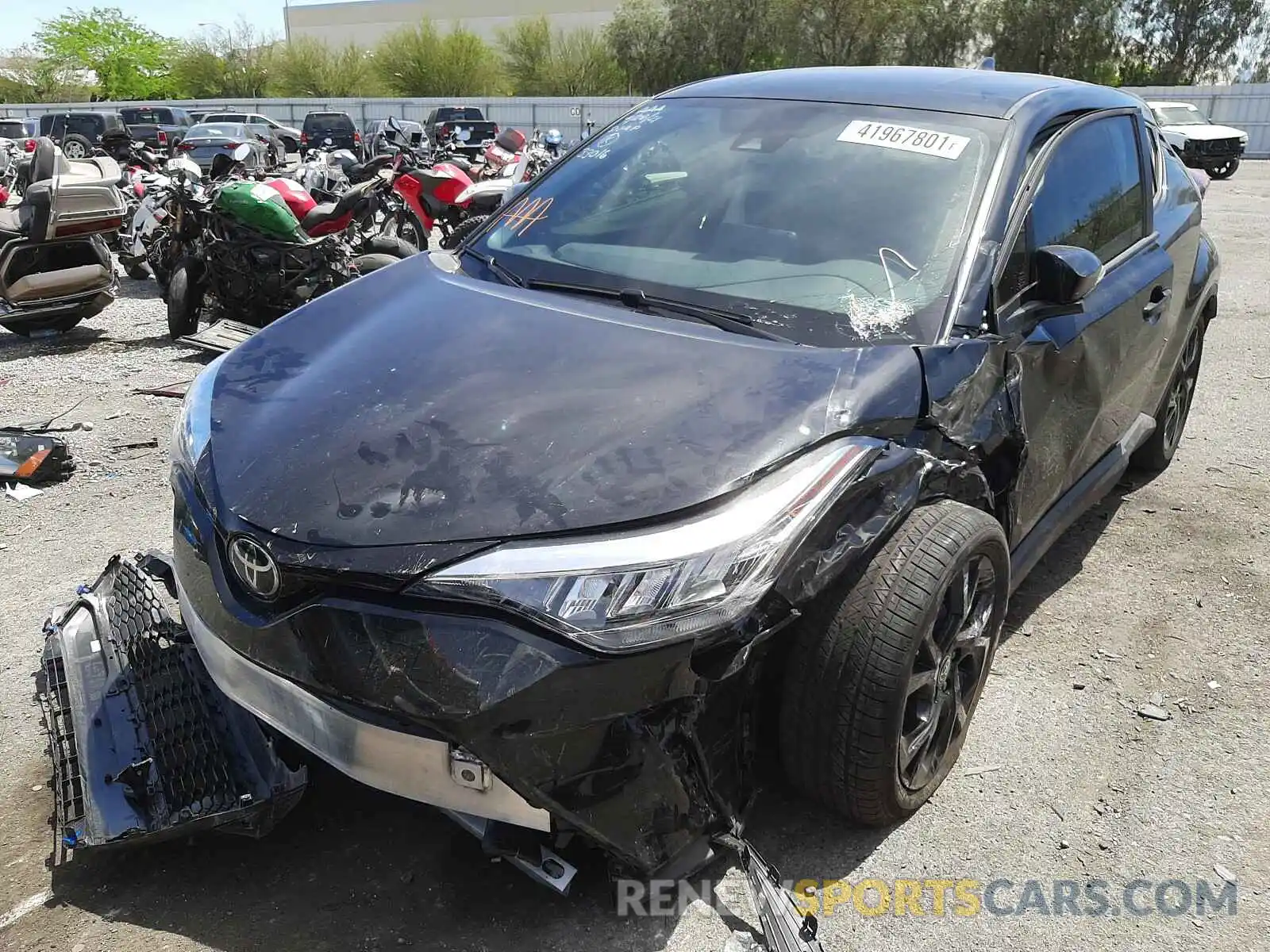 2 Photograph of a damaged car JTNKHMBX1M1115804 TOYOTA C-HR 2021