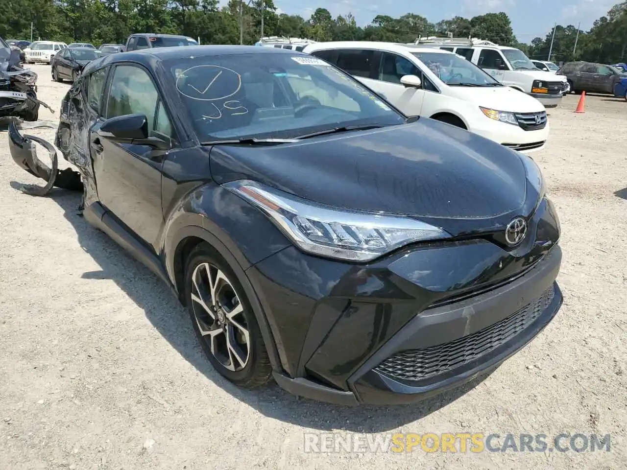 1 Photograph of a damaged car JTNKHMBX1M1117892 TOYOTA C-HR 2021