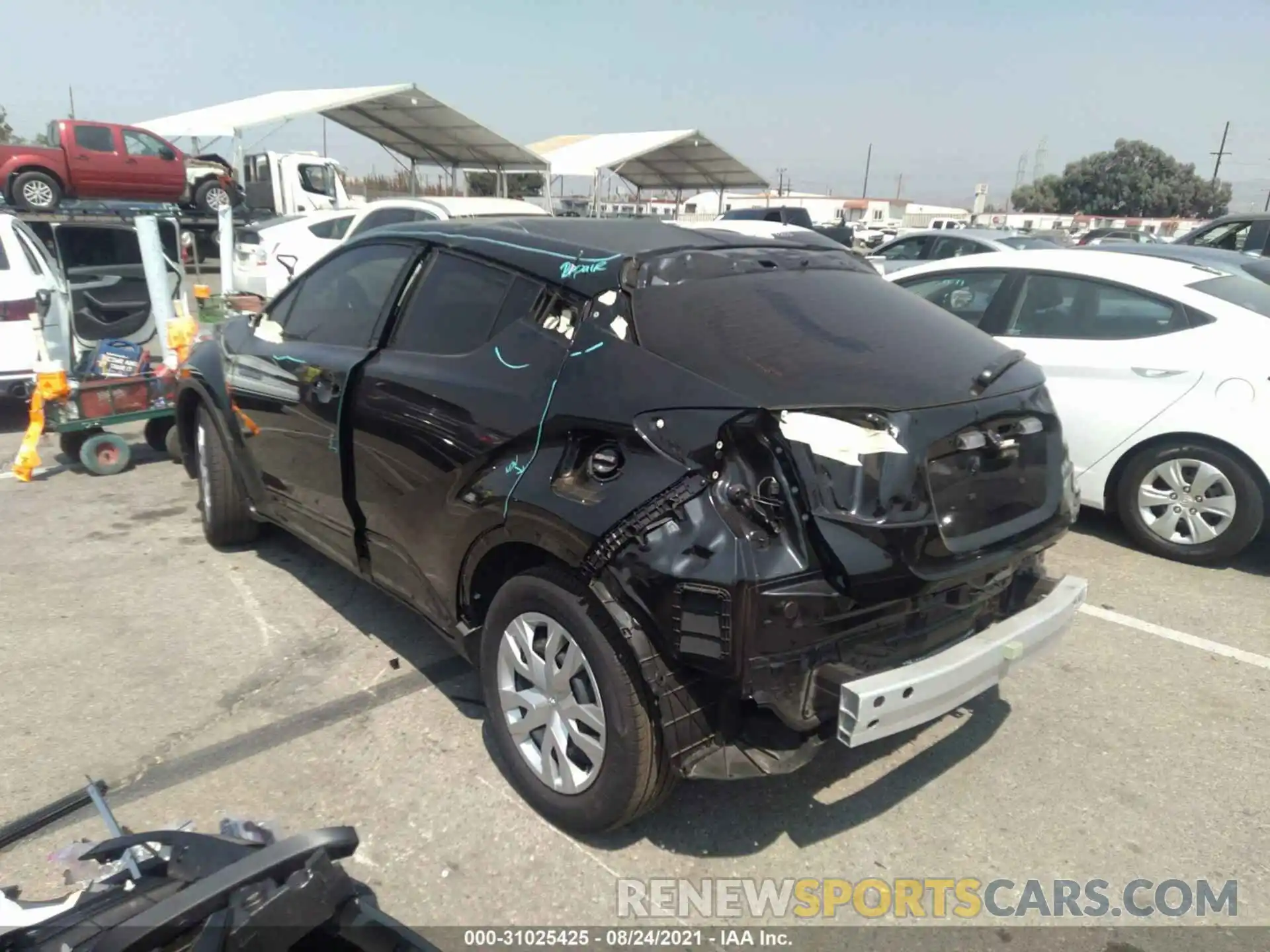 3 Photograph of a damaged car JTNKHMBX1M1118895 TOYOTA C-HR 2021