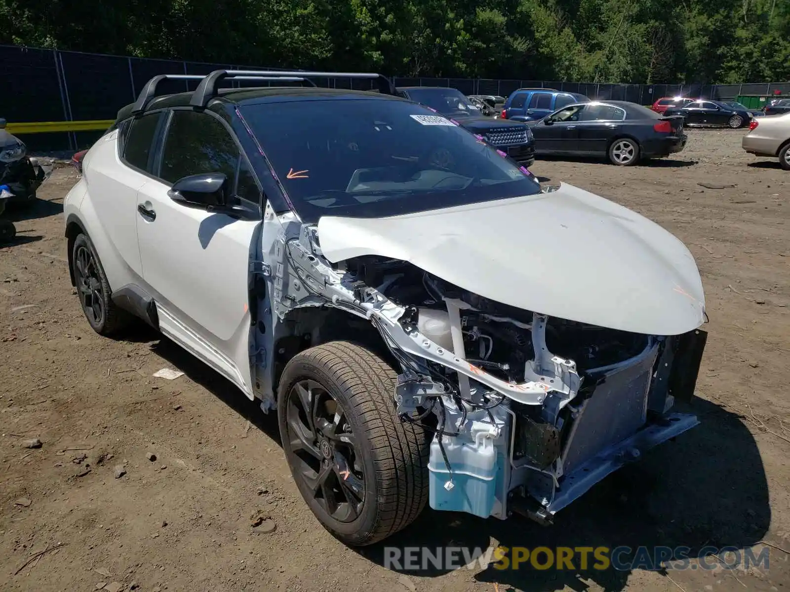 1 Photograph of a damaged car JTNKHMBX1M1119285 TOYOTA C-HR 2021