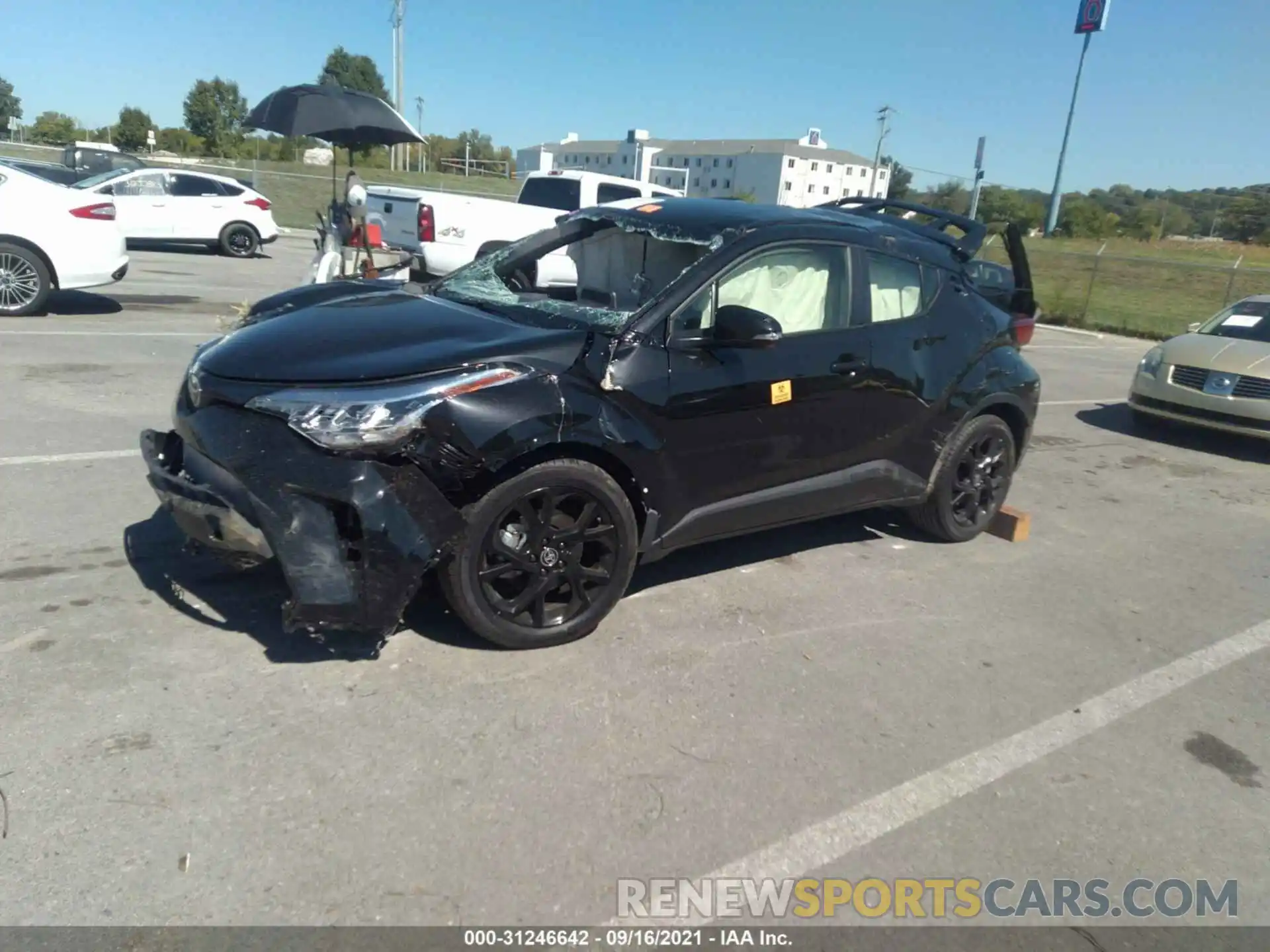 2 Photograph of a damaged car JTNKHMBX1M1122915 TOYOTA C-HR 2021