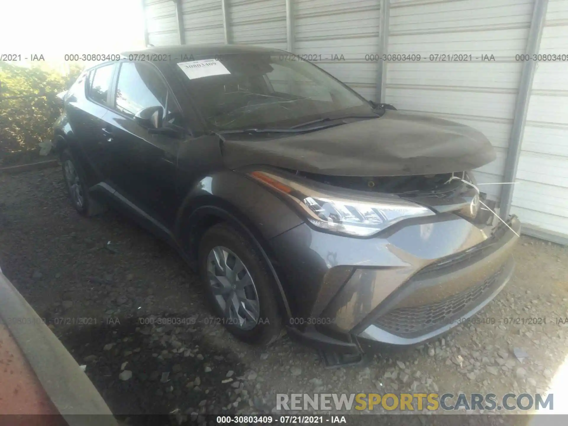 1 Photograph of a damaged car JTNKHMBX2M1094767 TOYOTA C-HR 2021