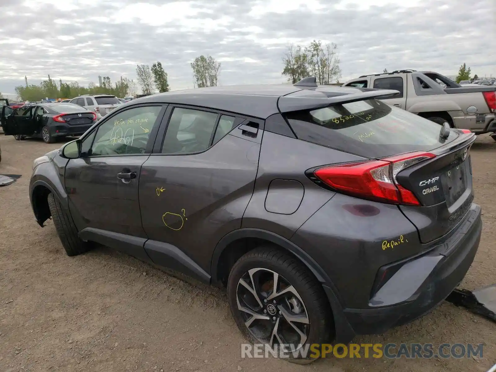 3 Photograph of a damaged car JTNKHMBX2M1096342 TOYOTA C-HR 2021