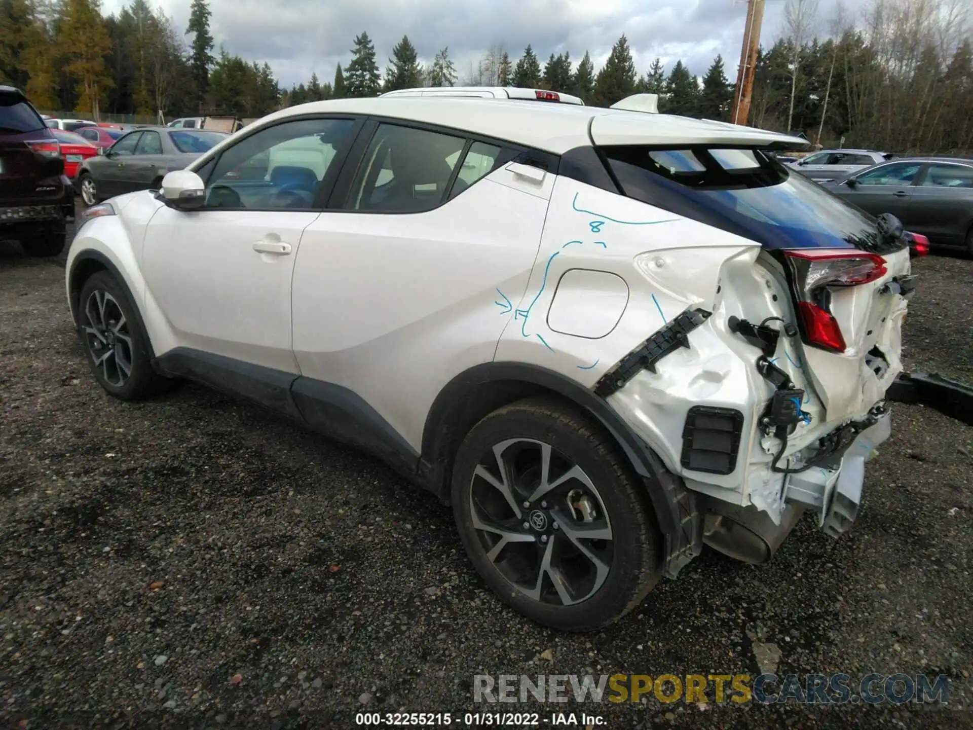 3 Photograph of a damaged car JTNKHMBX2M1102740 TOYOTA C-HR 2021