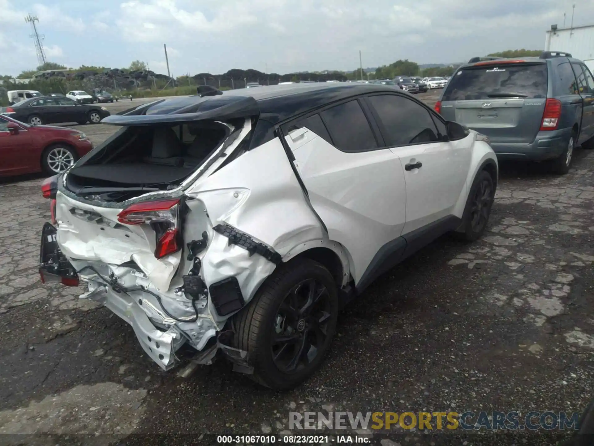 4 Photograph of a damaged car JTNKHMBX2M1108229 TOYOTA C-HR 2021