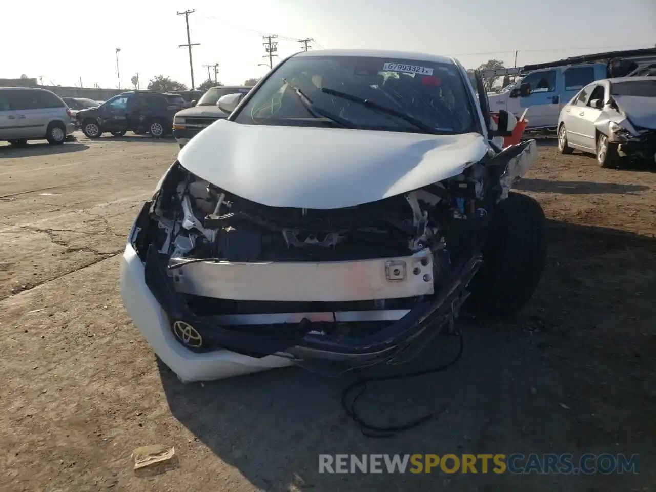 9 Photograph of a damaged car JTNKHMBX2M1111213 TOYOTA C-HR 2021