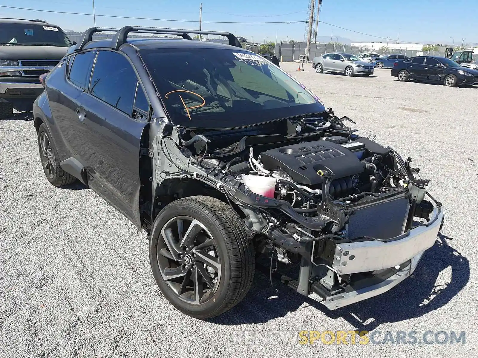 1 Photograph of a damaged car JTNKHMBX2M1113866 TOYOTA C-HR 2021