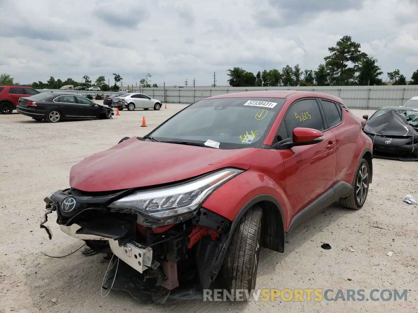 2 Фотография поврежденного автомобиля JTNKHMBX2M1115584 TOYOTA C-HR 2021