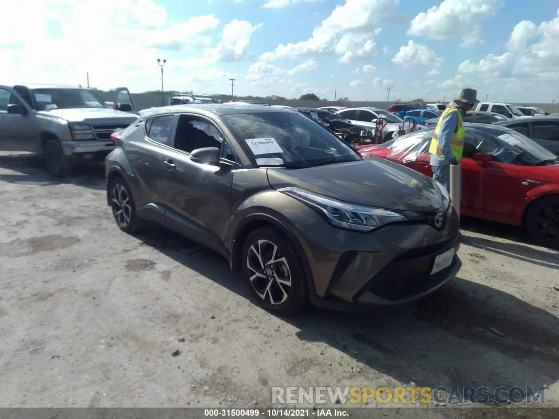 1 Photograph of a damaged car JTNKHMBX2M1117111 TOYOTA C-HR 2021