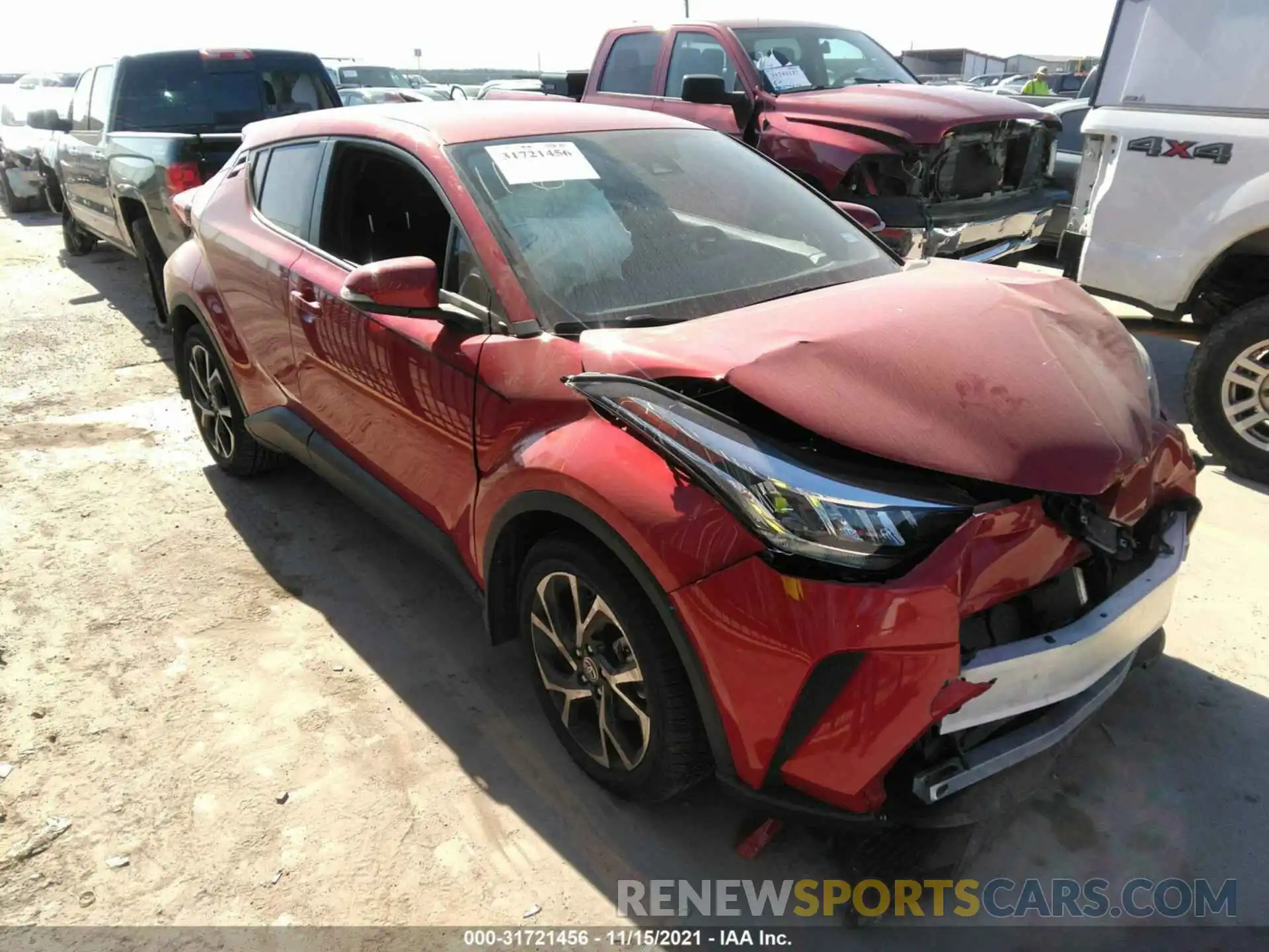 1 Photograph of a damaged car JTNKHMBX2M1125743 TOYOTA C-HR 2021