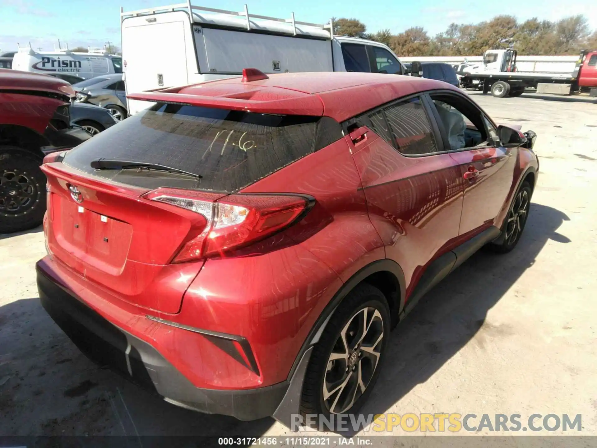 4 Фотография поврежденного автомобиля JTNKHMBX2M1125743 TOYOTA C-HR 2021