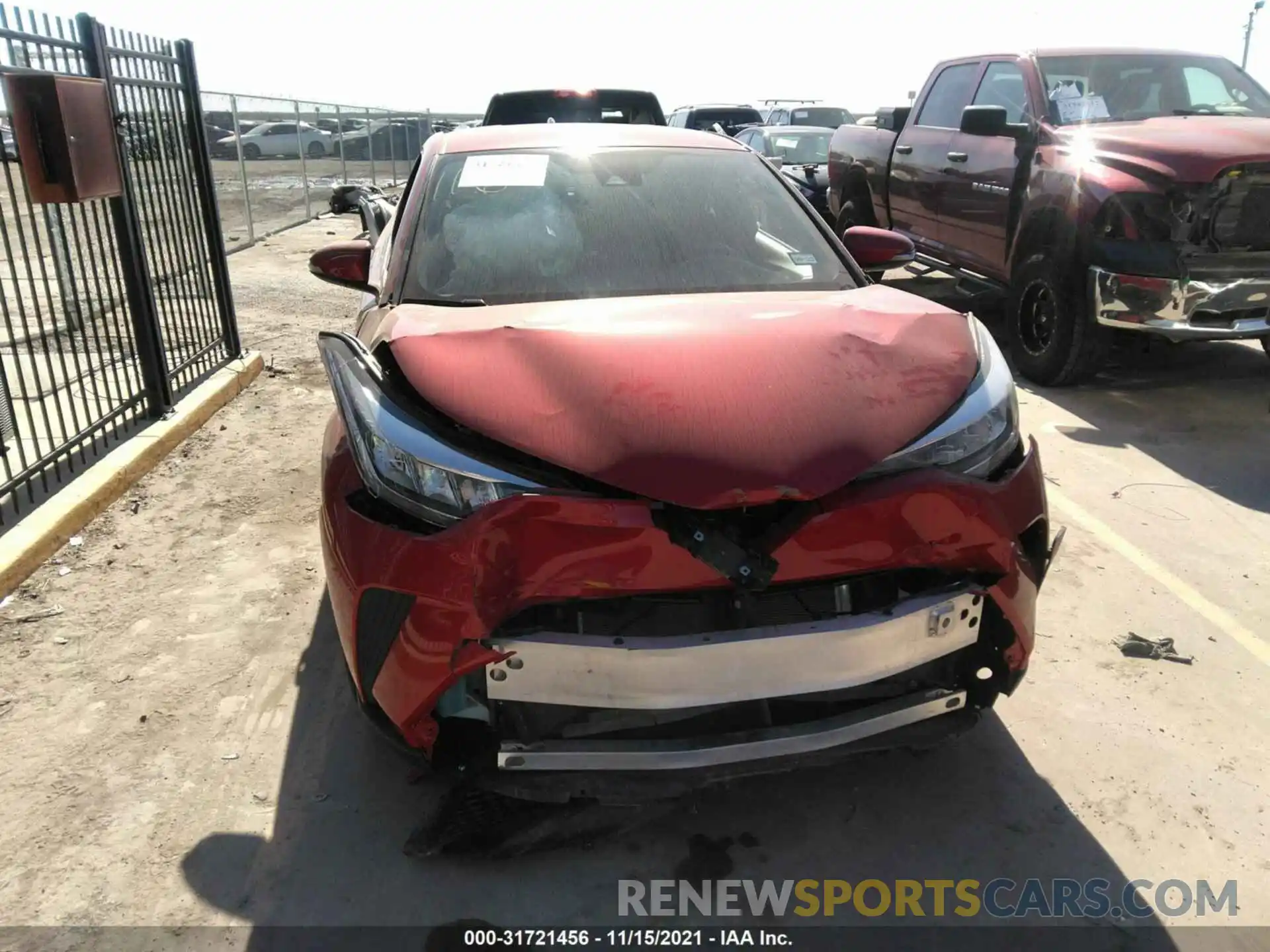 6 Photograph of a damaged car JTNKHMBX2M1125743 TOYOTA C-HR 2021