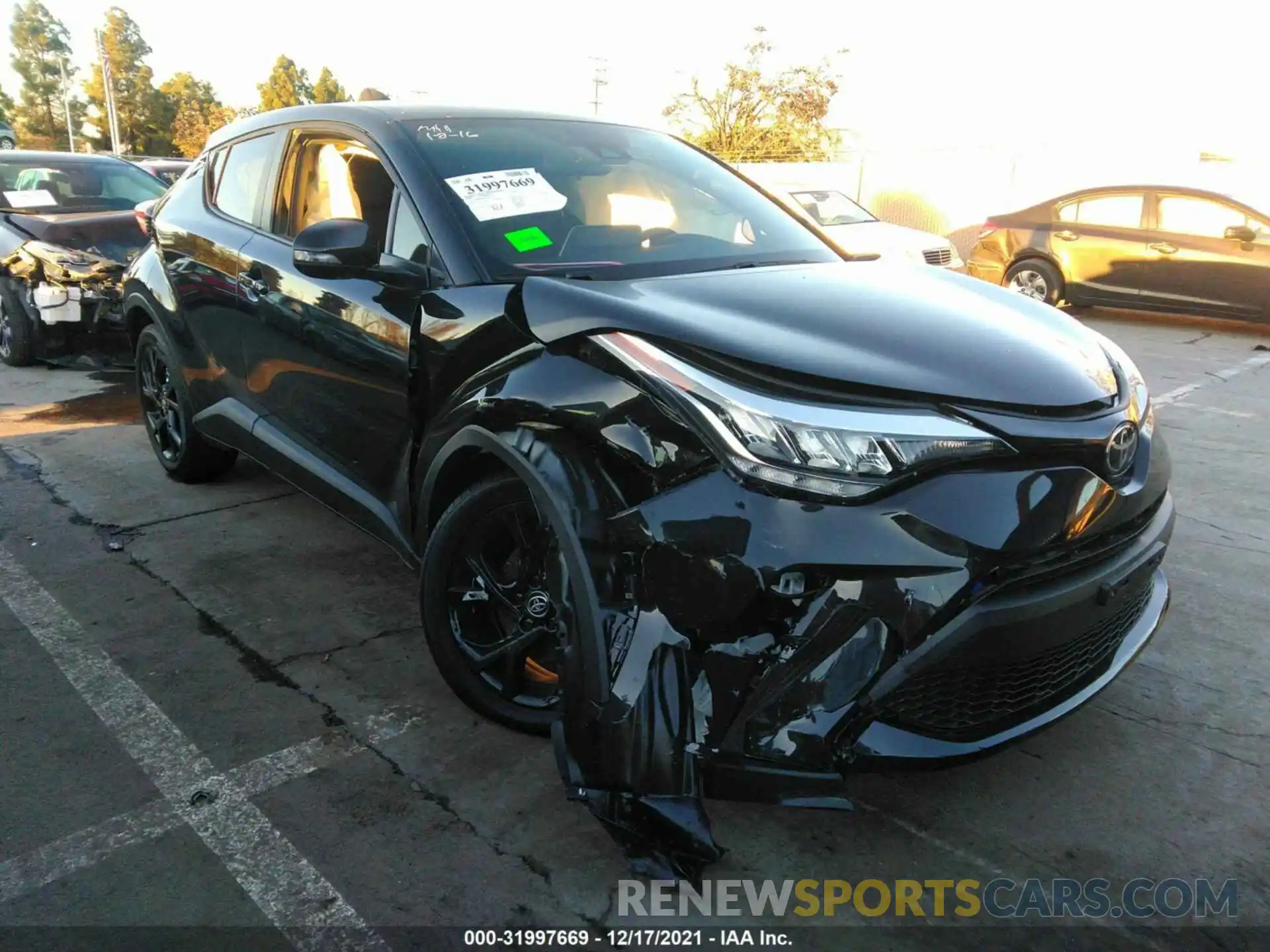 1 Photograph of a damaged car JTNKHMBX2M1129243 TOYOTA C-HR 2021