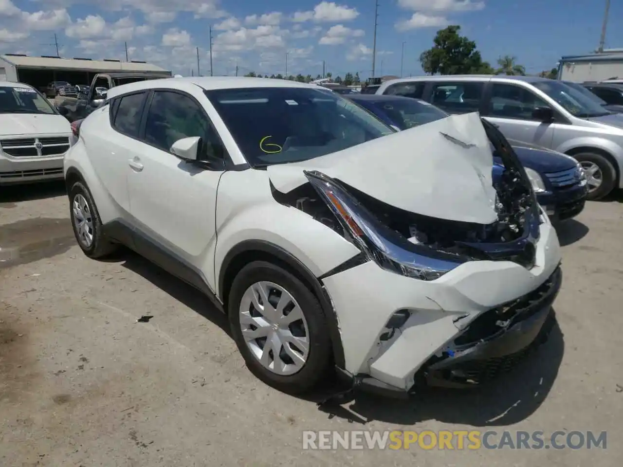 1 Photograph of a damaged car JTNKHMBX3M1107560 TOYOTA C-HR 2021