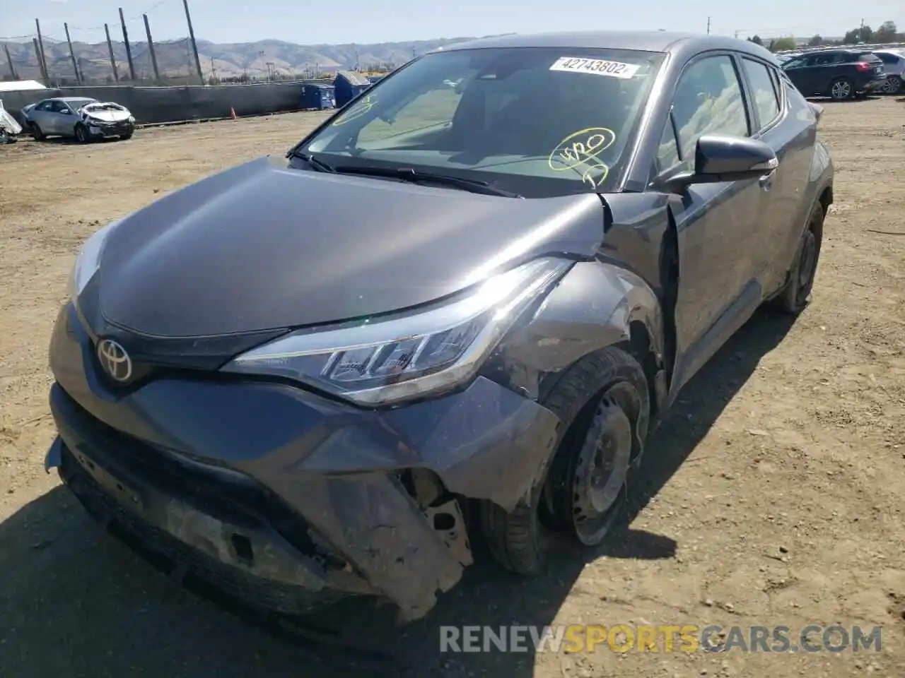 2 Photograph of a damaged car JTNKHMBX3M1113259 TOYOTA C-HR 2021