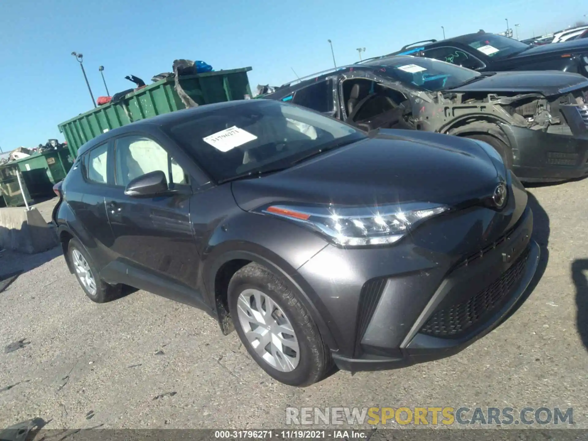 1 Photograph of a damaged car JTNKHMBX3M1113701 TOYOTA C-HR 2021