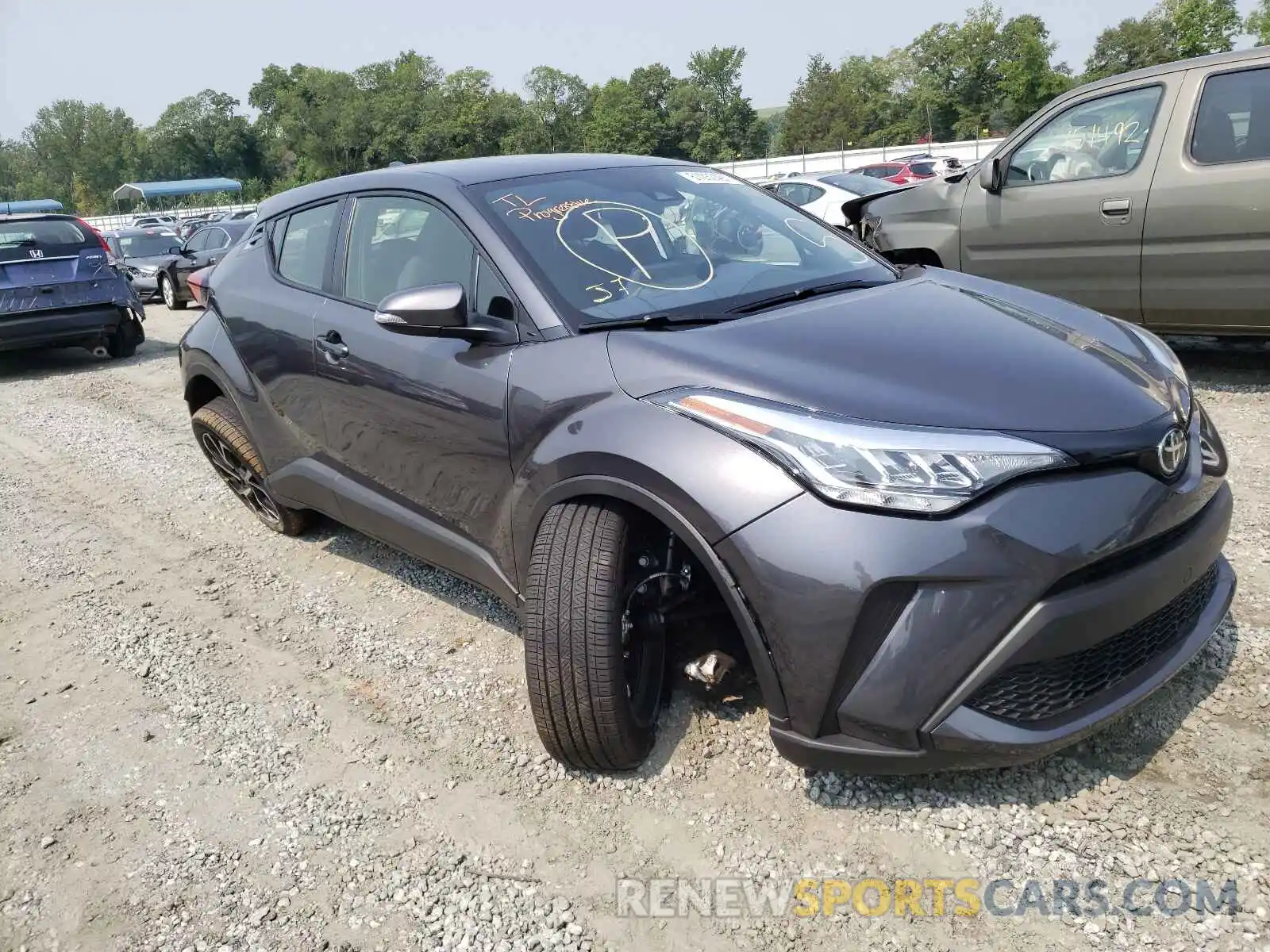 1 Photograph of a damaged car JTNKHMBX3M1114458 TOYOTA C-HR 2021