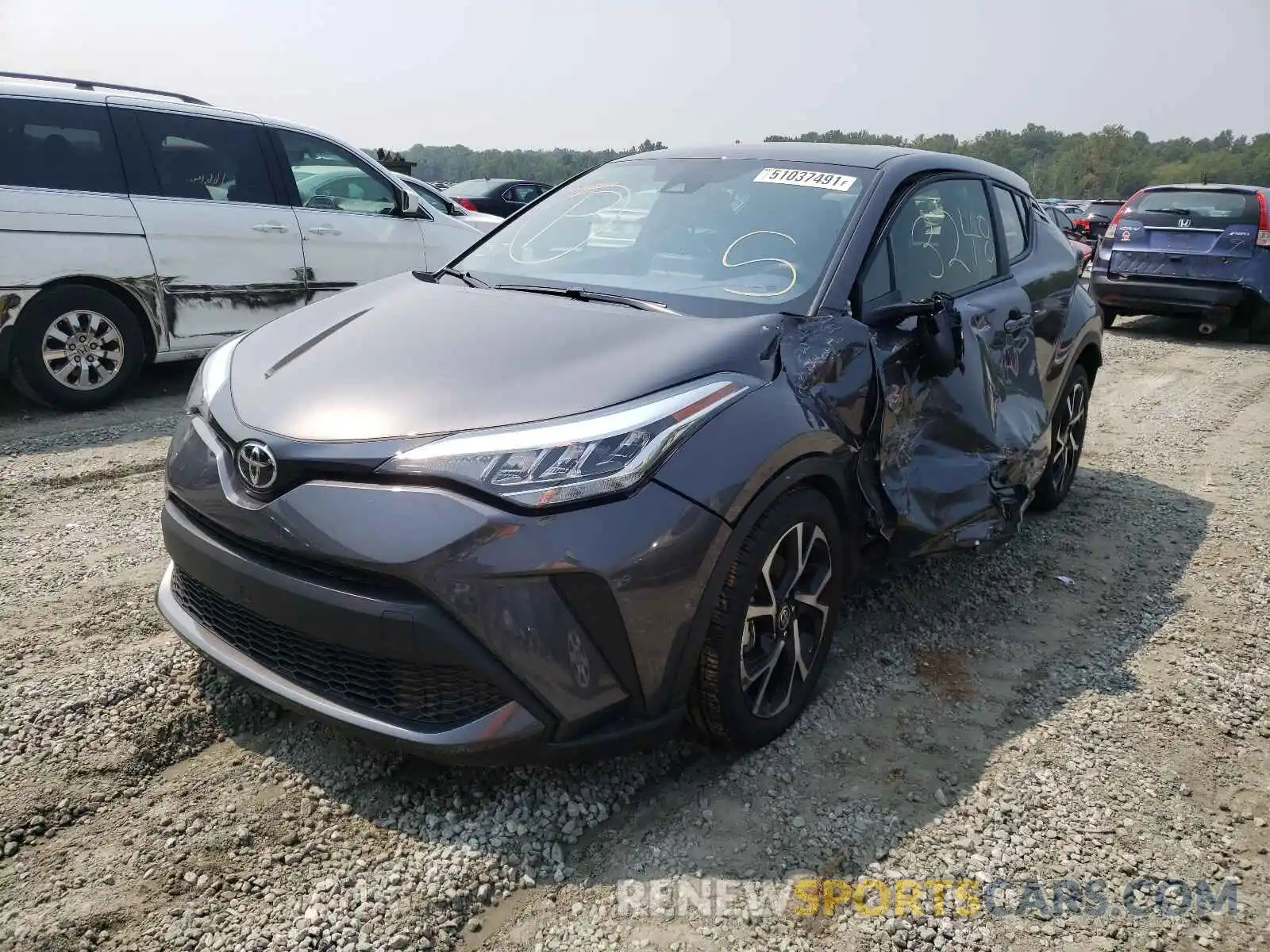 2 Фотография поврежденного автомобиля JTNKHMBX3M1114458 TOYOTA C-HR 2021