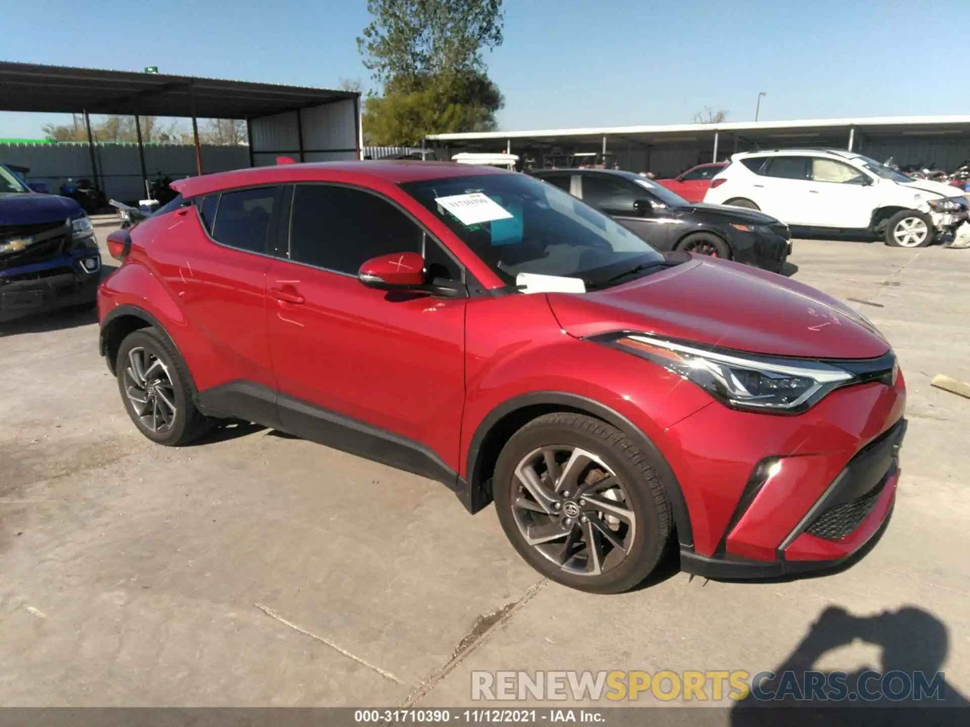 1 Photograph of a damaged car JTNKHMBX3M1115366 TOYOTA C-HR 2021